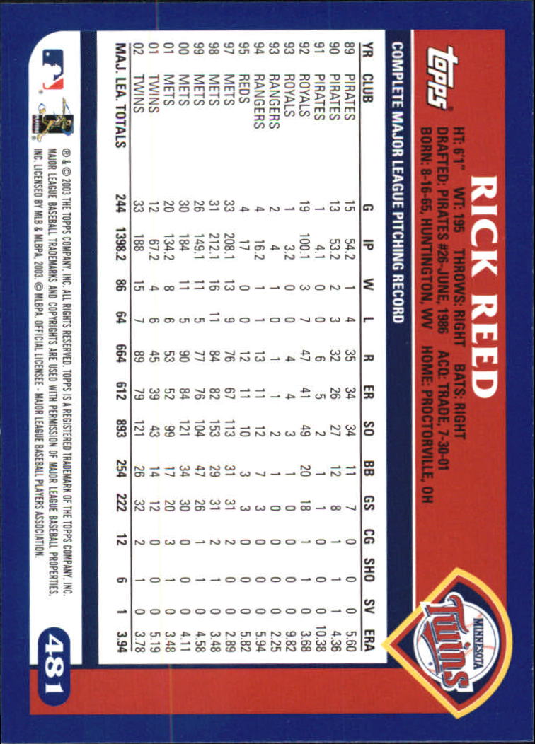 B6848- 2003 Topps Home Team Advantage BB 252-501 -You Pick- 15+ FREE US SHIP - Picture 447 of 487
