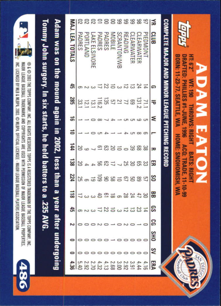 B6848- 2003 Topps Home Team Advantage BB 252-501 -You Pick- 15+ FREE US SHIP - Picture 457 of 487