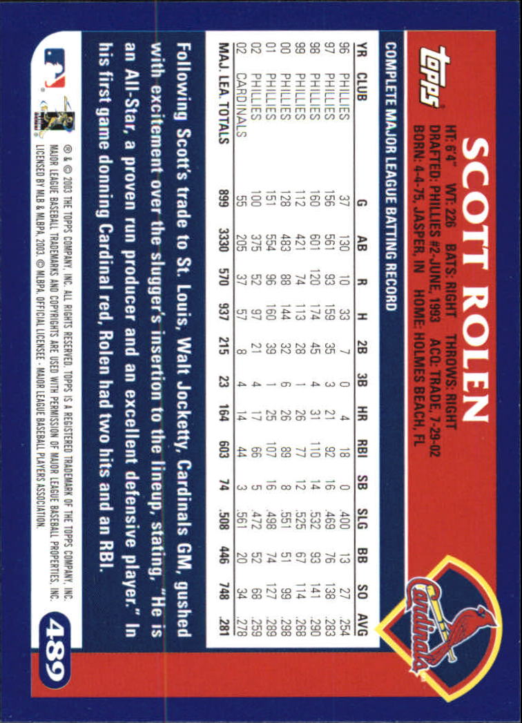 B6848- 2003 Topps Home Team Advantage BB 252-501 -You Pick- 15+ FREE US SHIP - Picture 463 of 487