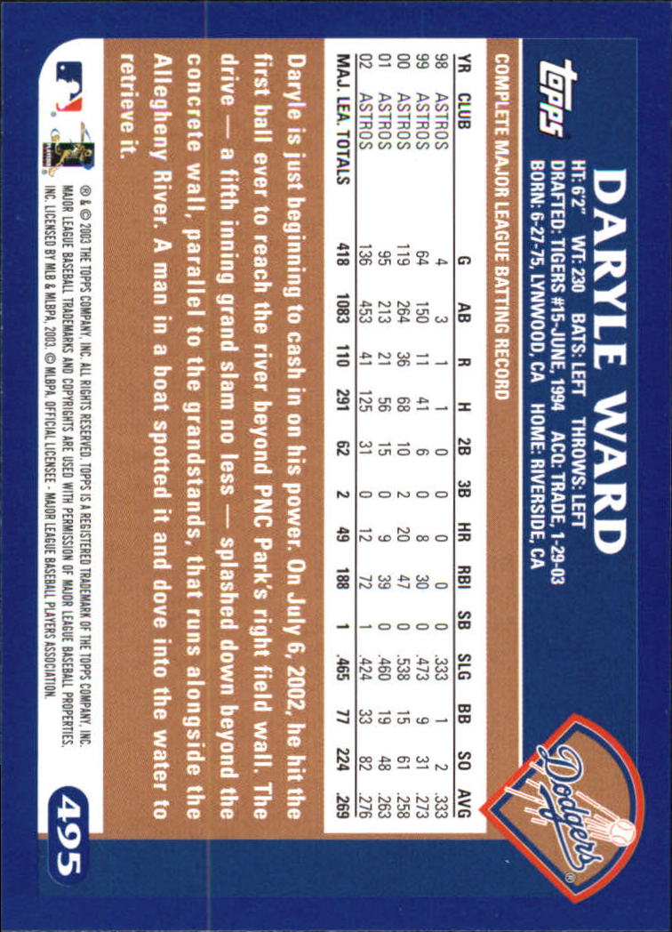 B6848- 2003 Topps Home Team Advantage BB 252-501 -You Pick- 15+ FREE US SHIP - Picture 475 of 487