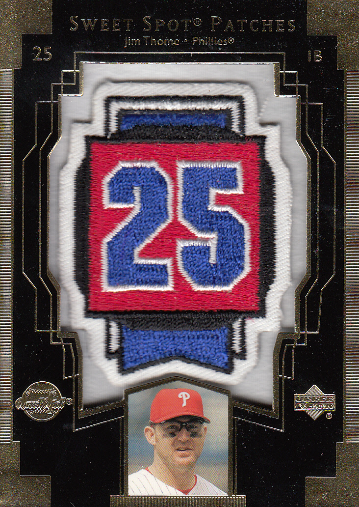 2003 Sweet Spot Patches #JT1 Jim Thome