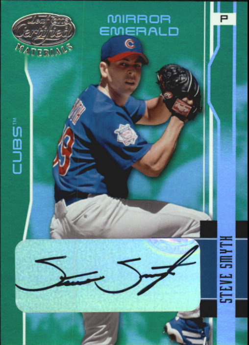 2003 Leaf Certified Materials Mirror Emerald Autographs #35 Steve Smyth