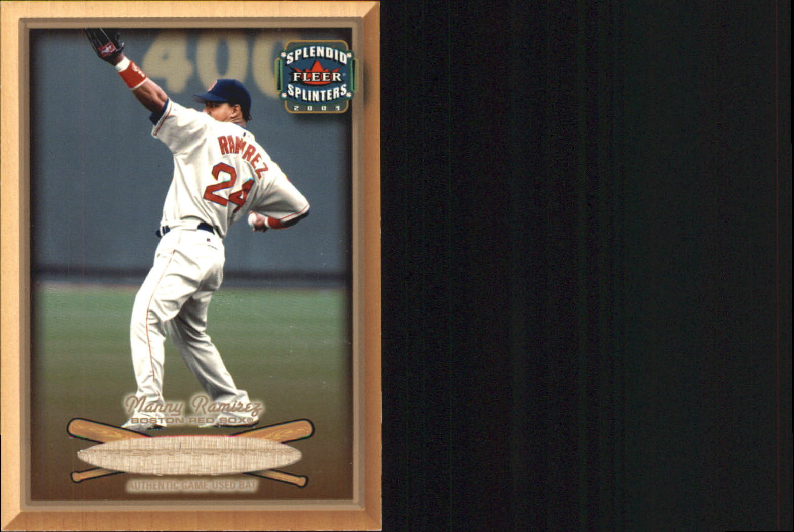 2003 Fleer Splendid Splinters Bat Chips #48 Manny Ramirez