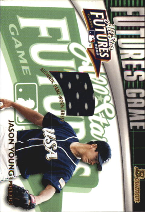 2003 Bowman Futures Game Gear Jersey Relics #JY Jason Young