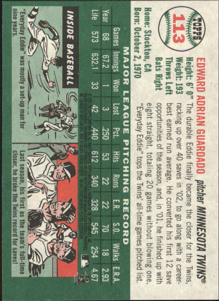 B0446- 2003 Topps Heritage Baseball Karte #S 1-261 -du Pick- 15 + Gratis US Ship - Bild 199 von 454