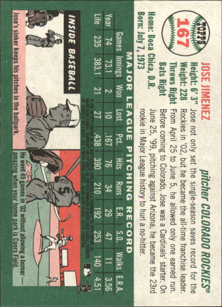 B0446- 2003 Topps Heritage Baseball Karte #S 1-261 -du Pick- 15 + Gratis US Ship - Bild 287 von 454