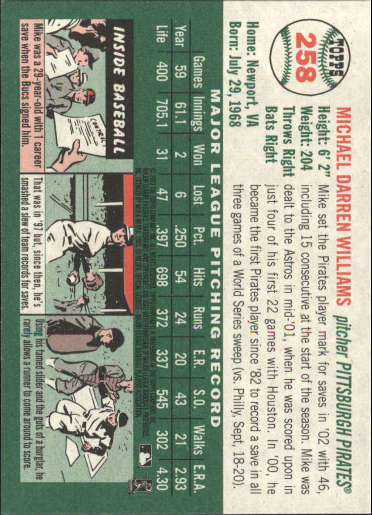 B0446- 2003 Topps Heritage Baseball Karte #S 1-261 -du Pick- 15 + Gratis US Ship - Bild 448 von 454