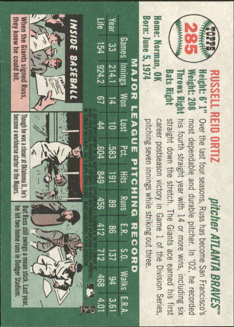 B0446- 2003 Topps Heritage BB #s 262-450 +Inserts -You Pick- 15+ FREE US SHIP - Picture 43 of 205