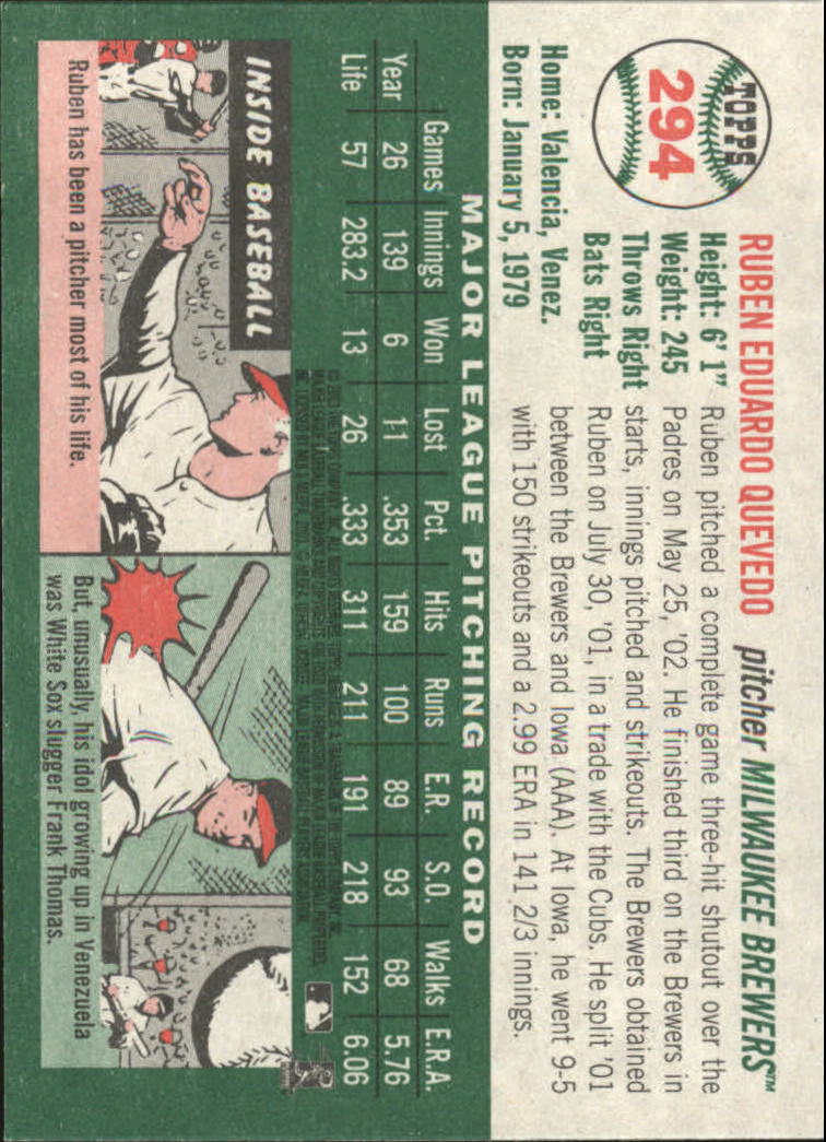 B0446- 2003 Topps Heritage BB #s 262-450 +Inserts -You Pick- 15+ FREE US SHIP - Picture 61 of 205
