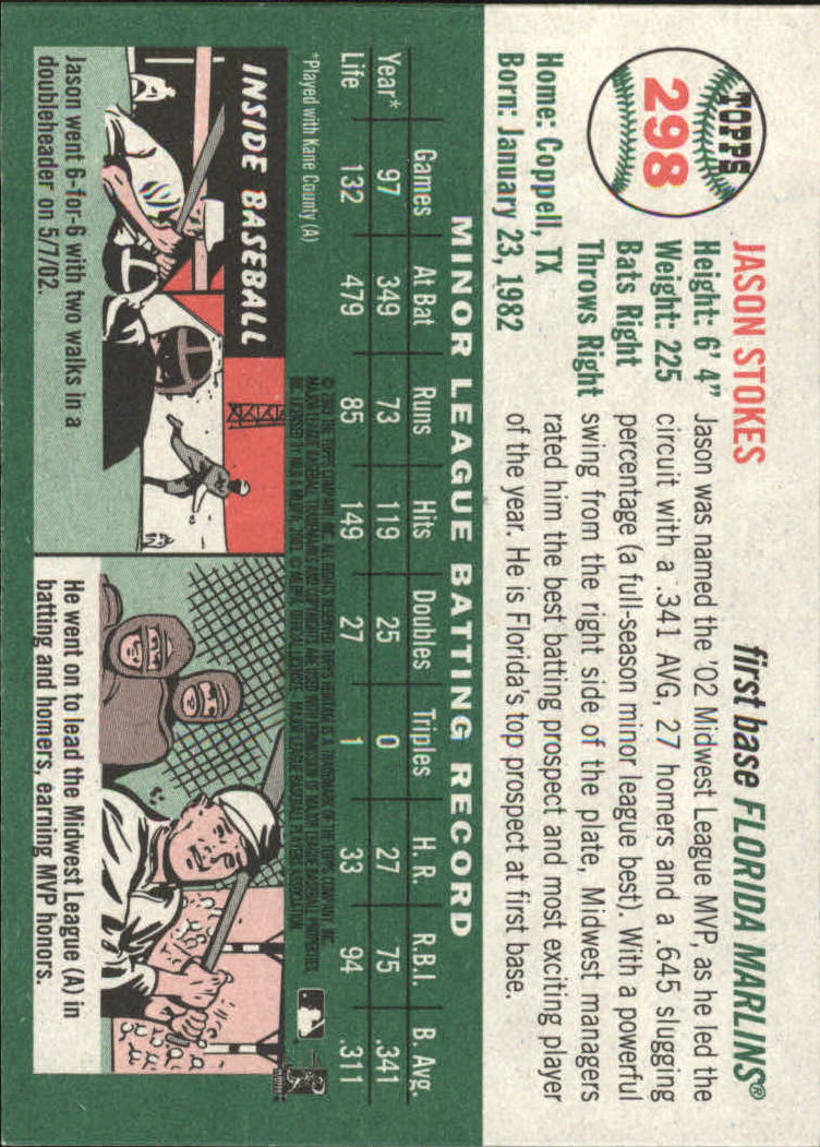 B0446- 2003 Topps Heritage BB #s 262-450 +Inserts -You Pick- 15+ FREE US SHIP - Picture 69 of 205