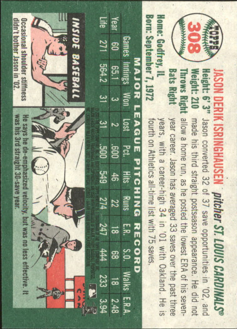 B0446- 2003 Topps Heritage BB #s 262-450 +Inserts -You Pick- 15+ FREE US SHIP - Picture 89 of 205