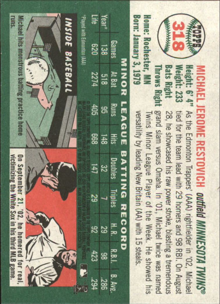 B0446- 2003 Topps Heritage BB #s 262-450 +Inserts -You Pick- 15+ FREE US SHIP - Picture 109 of 205