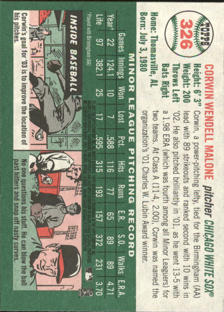 B0446- 2003 Topps Heritage BB #s 262-450 +Inserts -You Pick- 15+ FREE US SHIP - Picture 127 of 205
