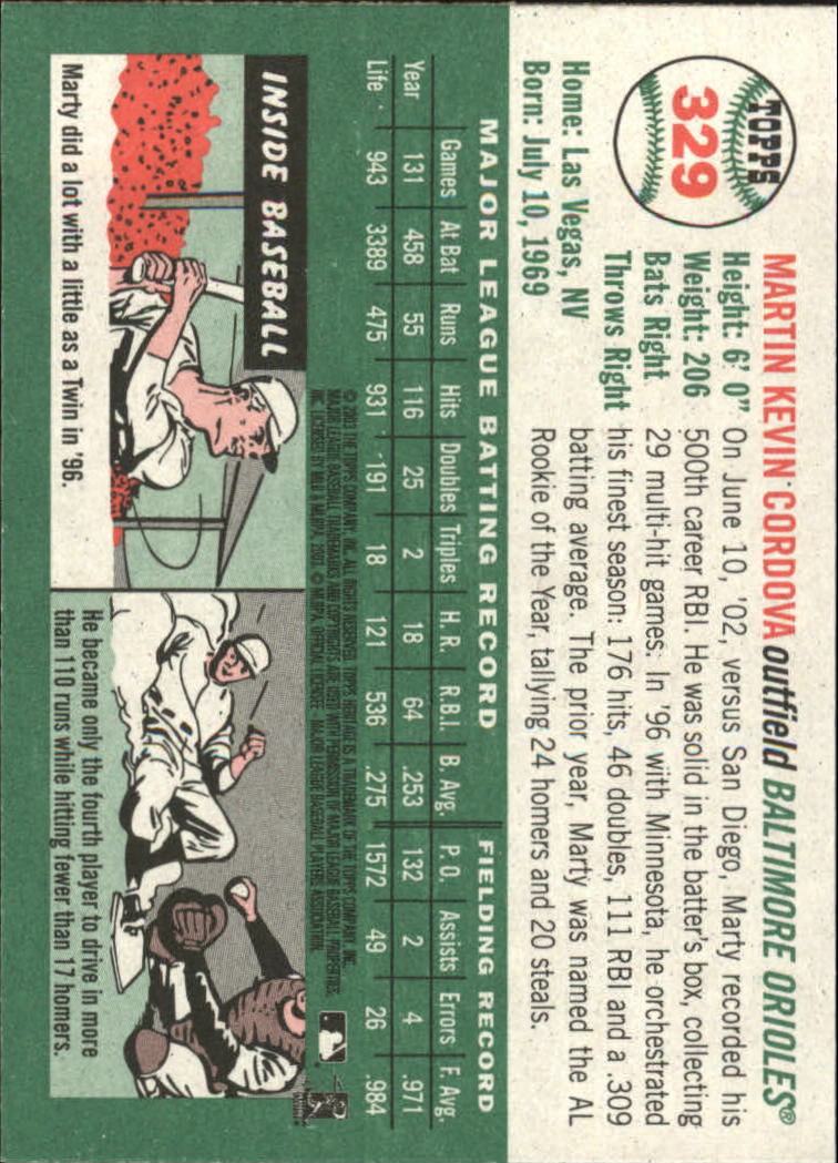 B0446- 2003 Topps Heritage BB #s 262-450 +Inserts -You Pick- 15+ FREE US SHIP - Picture 131 of 205
