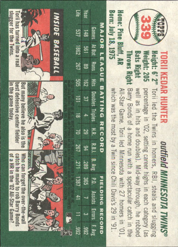 B0446- 2003 Topps Heritage BB #s 262-450 +Inserts -You Pick- 15+ FREE US SHIP - Picture 149 of 205