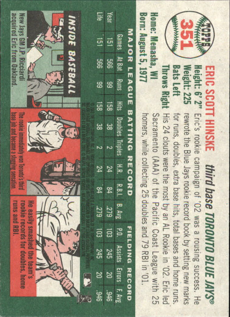 B0446- 2003 Topps Heritage BB #s 262-450 +Inserts -You Pick- 15+ FREE US SHIP - Picture 173 of 205