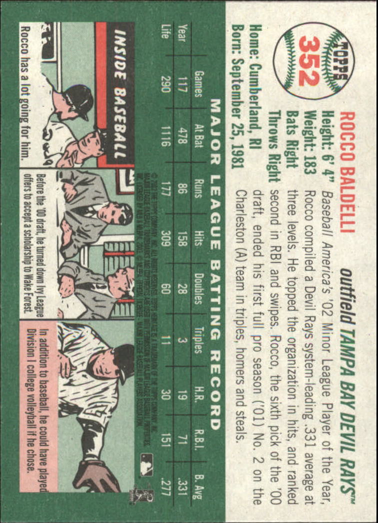 B0446- 2003 Topps Heritage BB #s 262-450 +Inserts -You Pick- 15+ FREE US SHIP - Picture 175 of 205