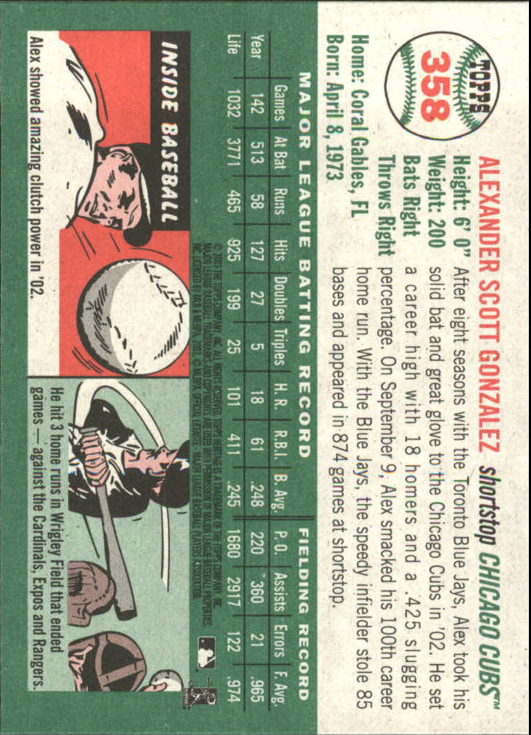 B0446- 2003 Topps Heritage BB #s 262-450 +Inserts -You Pick- 15+ FREE US SHIP - Picture 185 of 205