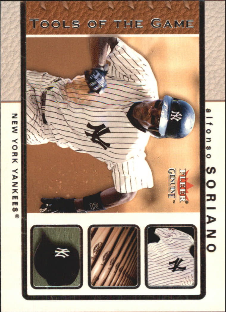 2003 Fleer Genuine Tools of the Game #9 Alfonso Soriano
