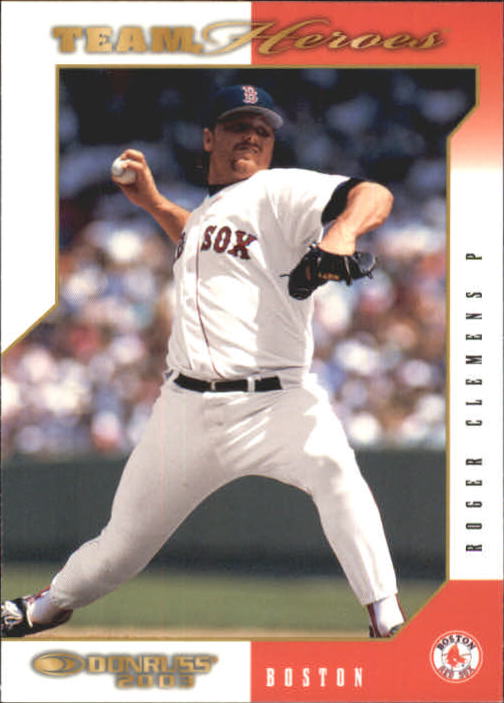 2003 Donruss Team Heroes #69 Roger Clemens Red Sox