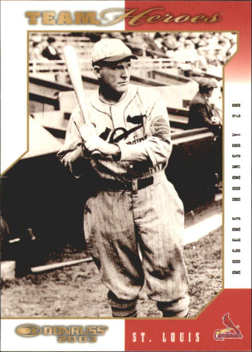 2003 Donruss Team Heroes #484 Rogers Hornsby