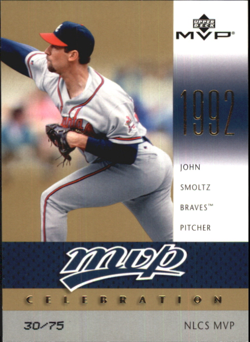 2003 Upper Deck MVP Celebration Gold #MVP46 John Smoltz NLCS