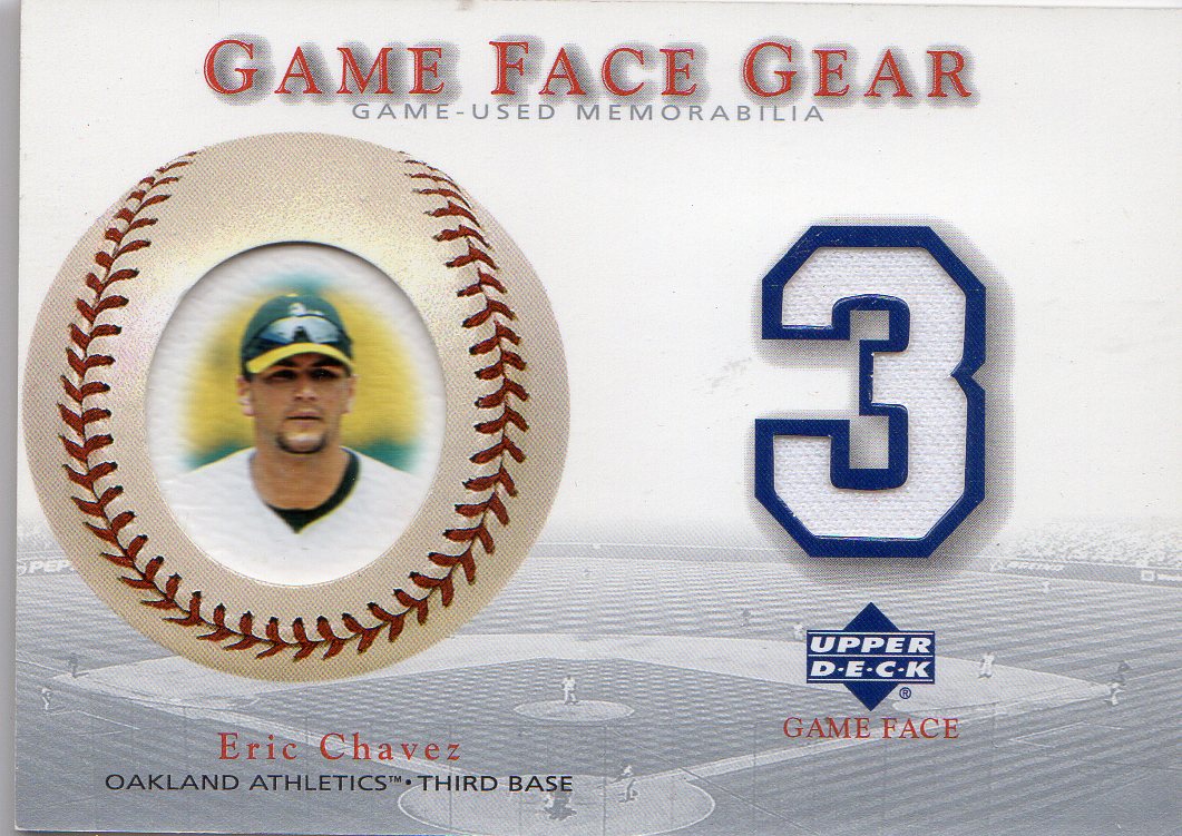 2003 Upper Deck Game Face Gear #EC Eric Chavez