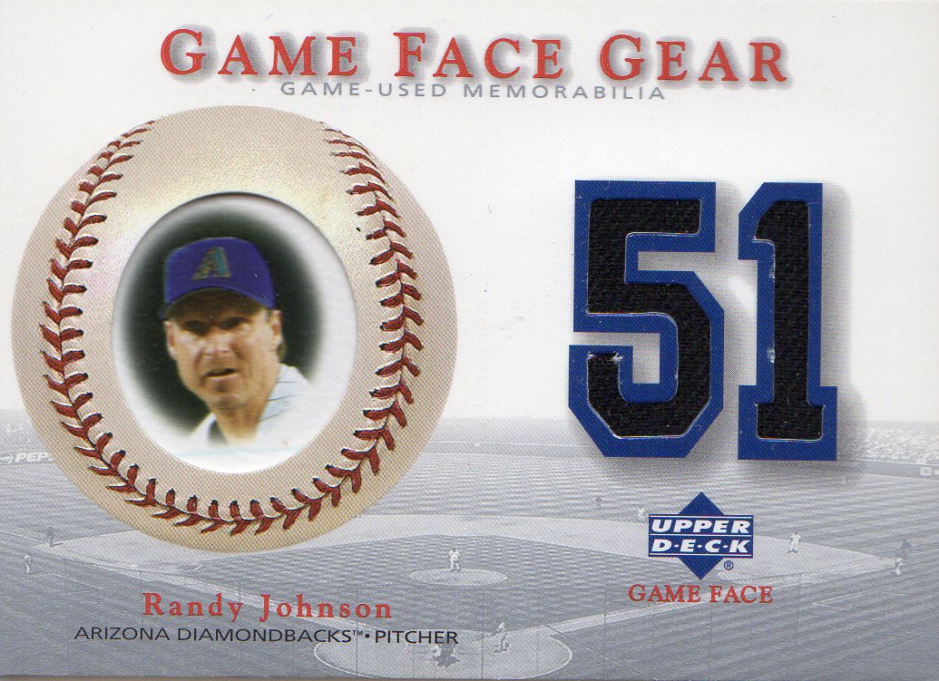 2003 Upper Deck Game Face Gear #RJ Randy Johnson