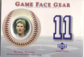 2003 Upper Deck Game Face Gear #RS Richie Sexson