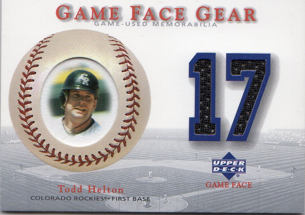 2003 Upper Deck Game Face Gear #TH Todd Helton SP