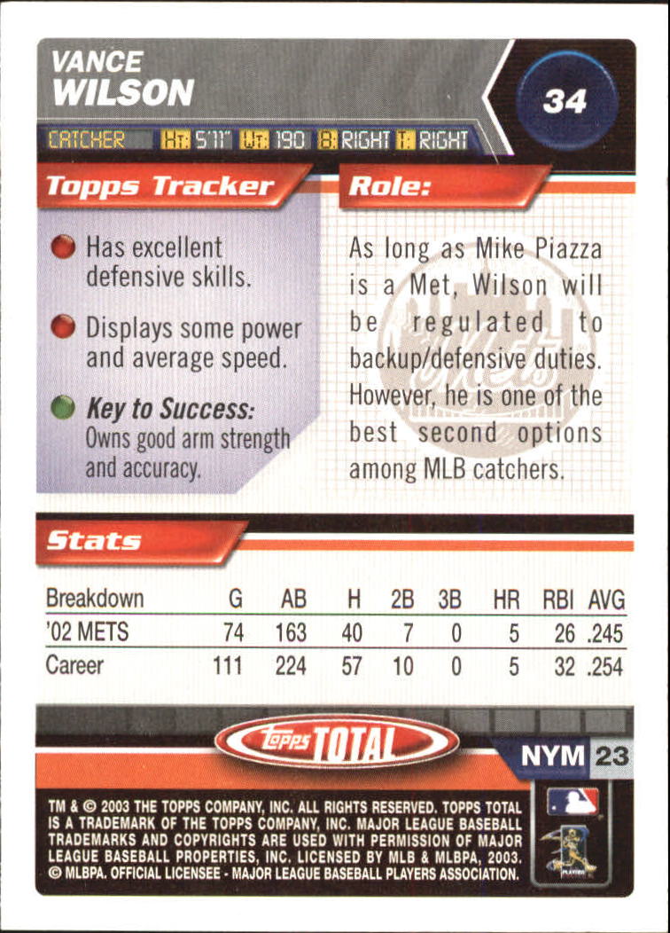 A9006- 2003 Topps Total Baseball Card #s 1-250 -You Pick- 15+ FREE US SHIP - Picture 59 of 480