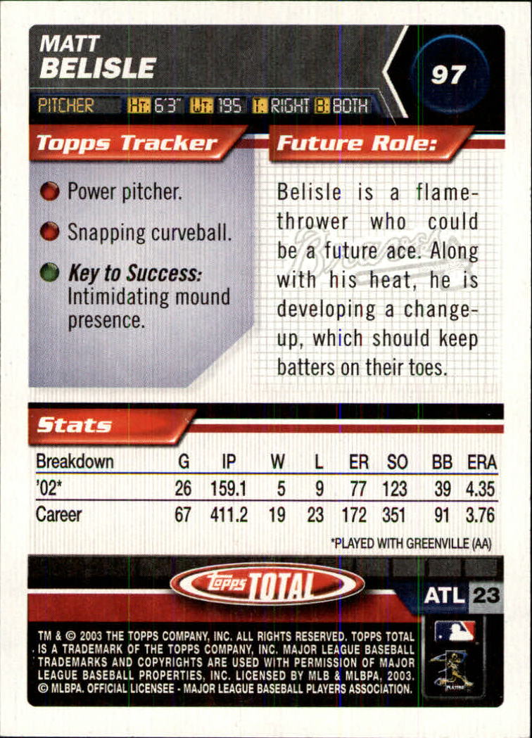 A9006- 2003 Topps Total Baseball Assorted Inserts -You Pick- 15+ FREE US SHIP - Picture 183 of 255