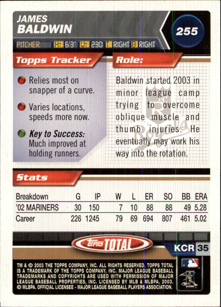 A9006- 2003 Topps Total Baseball Assorted Inserts -You Pick- 15+ FREE US SHIP - Picture 103 of 255