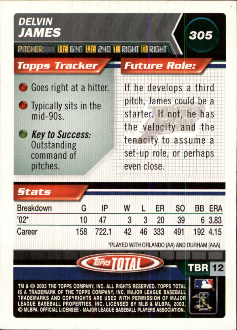 A9006- 2003 Topps Total Baseball Assorted Inserts -You Pick- 15+ FREE US SHIP - Picture 141 of 255
