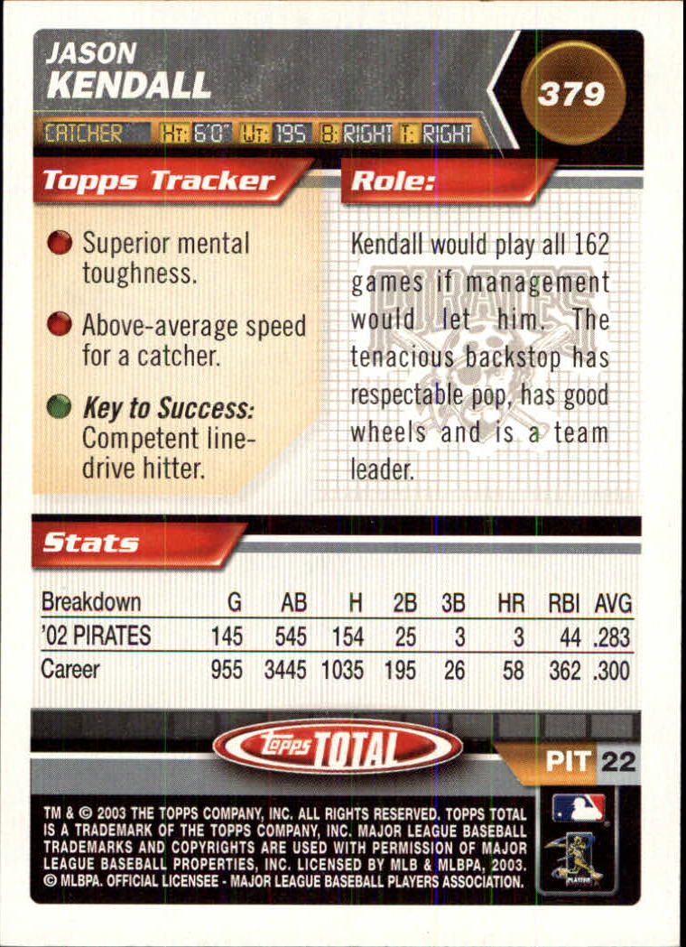 A9006- 2003 Topps Total Baseball Assorted Inserts -You Pick- 15+ FREE US SHIP - Picture 27 of 255