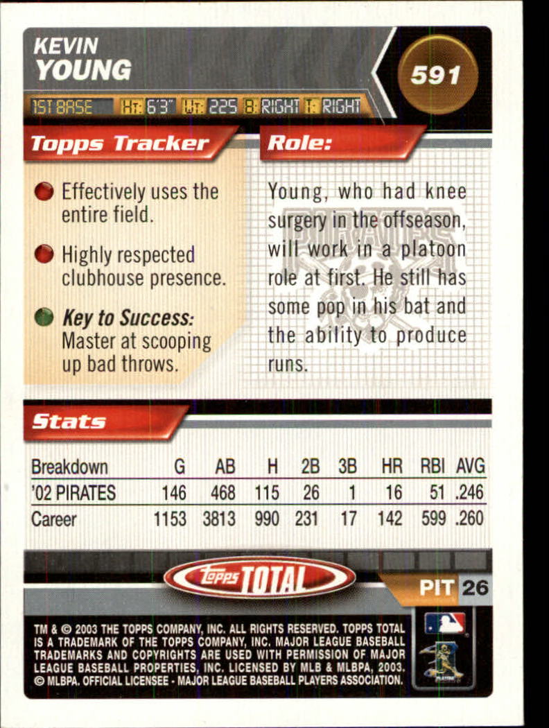 A9006- 2003 Topps Total Baseball Assorted Inserts -You Pick- 15+ FREE US SHIP - Picture 165 of 255