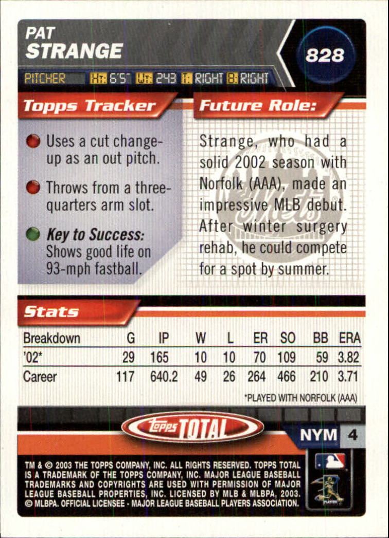 A9006- 2003 Topps Total Baseball Assorted Inserts -You Pick- 15+ FREE US SHIP - Picture 149 of 255