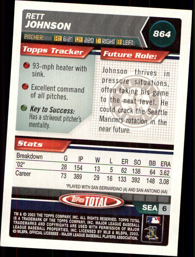 A9006- 2003 Topps Total Baseball Assorted Inserts -You Pick- 15+ FREE US SHIP - Picture 241 of 255