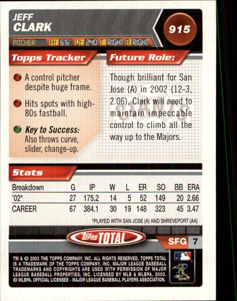 A9006- 2003 Topps Total Baseball Assorted Inserts -You Pick- 15+ FREE US SHIP - Picture 225 of 255