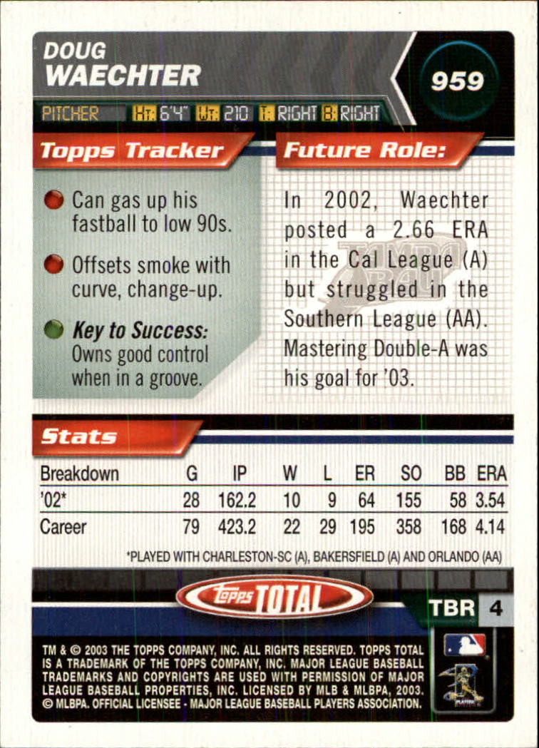 A9006- 2003 Topps Total Baseball Assorted Inserts -You Pick- 15+ FREE US SHIP - Picture 237 of 255