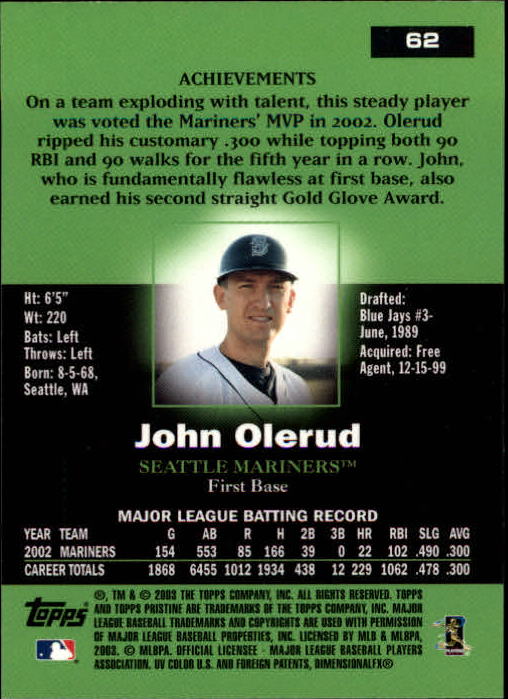 A6351- 2003 Topps Pristine BB Cards 1-190 +Inserts -You Pick- 15+ FREE US SHIP - Picture 89 of 253