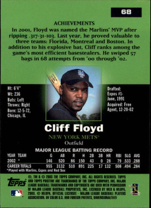 A6351- 2003 Topps Pristine BB Cards 1-190 +Inserts -You Pick- 15+ FREE US SHIP - Picture 99 of 253