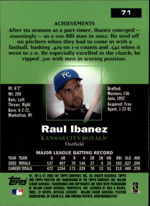 A6351- 2003 Topps Pristine BB Cards 1-190 +Inserts -You Pick- 15+ FREE US SHIP - Picture 105 of 253