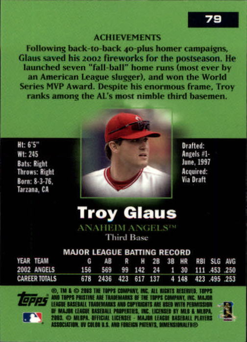 A6351- 2003 Topps Pristine BB Cards 1-190 +Inserts -You Pick- 15+ FREE US SHIP - Picture 117 of 253