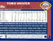 2003 Topps Opening Day #17 Torii Hunter back image