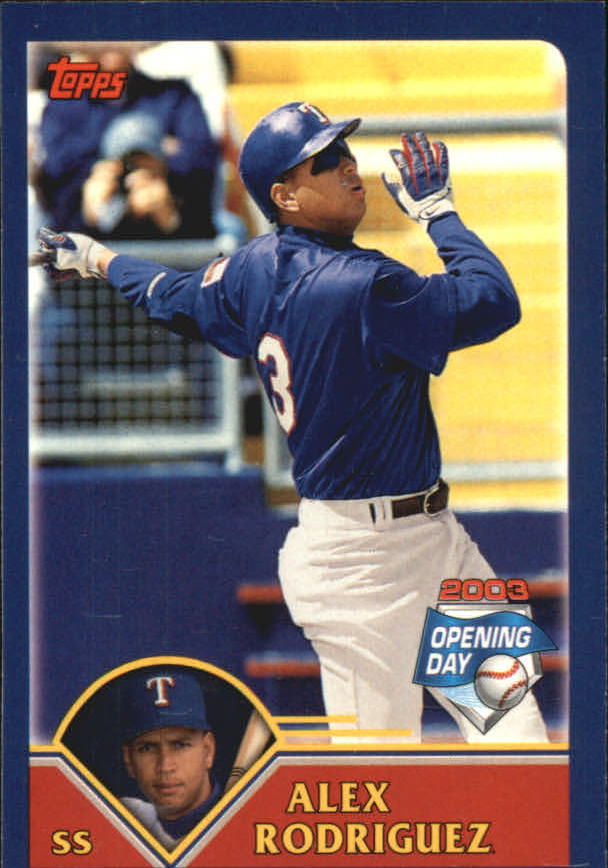 2003 Topps Opening Day Stickers #57 Alex Rodriguez