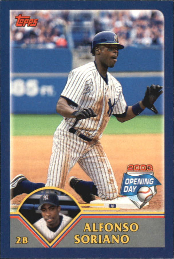 2003 Topps Opening Day Stickers #64 Alfonso Soriano