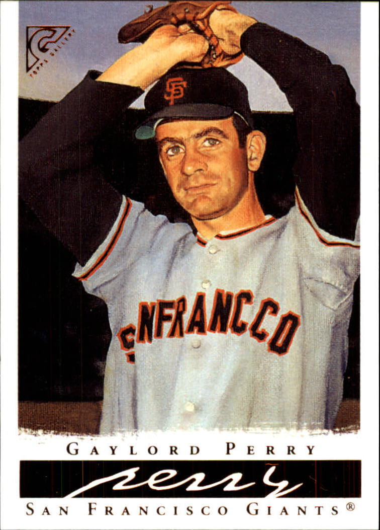 2003 Topps Gallery HOF #46 Gaylord Perry Leather Glv