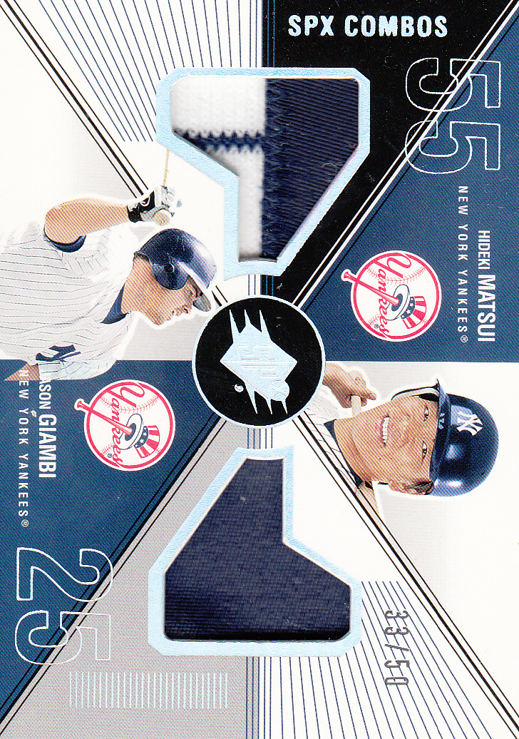 2003 SPx Game Used Combos #HJ H.Matsui/J.Giambi/50