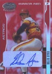 2003 Leaf Certified Materials Mirror Red Autographs #72 Nolan Ryan Astros/5